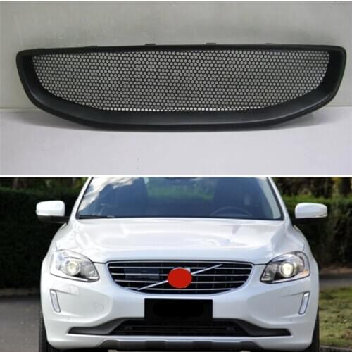 Body Kit Front Bumper Cover Refitting Grill Accessories Carbon Fibre Racing Grille Use For Volvo Xc60 2015 2016 Year