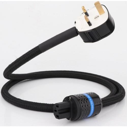 One Pieces Monosaudio Tsunami Series P903 13AWG AC UK Version Power Cable Schuko Standard HiFi AC Supply Wire Mains Power Cord