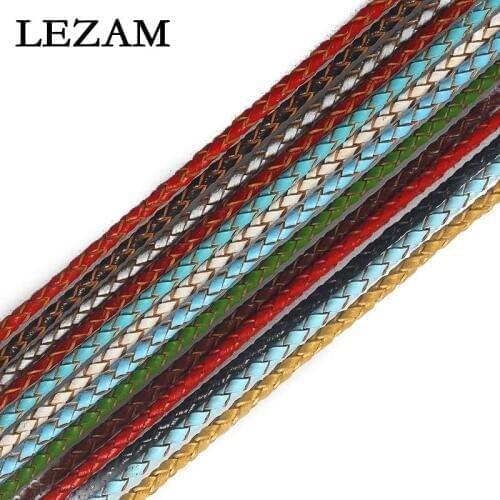 3meter Fashion 3mm Bolo Braided Weaved Genuine Leather Cord Jewelry For Diy Bracelet Necklace Jewelry Findings Rope Cord