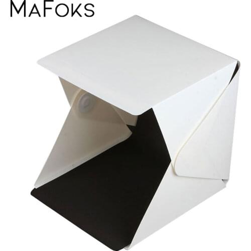Portable Mini Folding Lightbox Photography Studio Softbox LED Light Soft Box For Phone DSLR Camera Photo Background