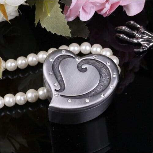 Heart Love Jewelry Box Antique Alloy Case Ring Earring Necklace Storage Holder Birthday Gift