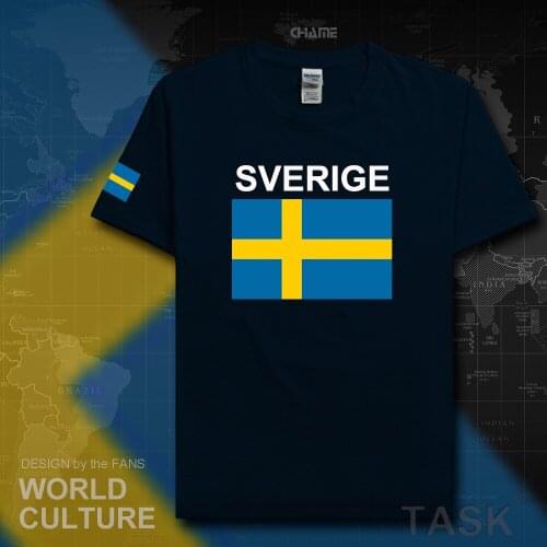 Sweden Sverige mens t shirt Swedish Swede tshirt 2019 jerseys nation team t-shirt Sports new tops gyms clothing tees country SWE