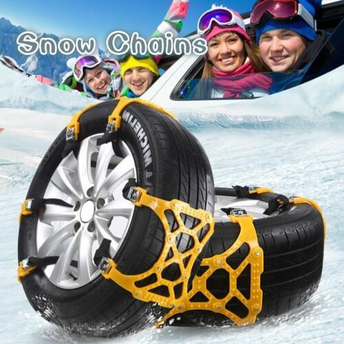 Universal Vehicles Thickened Widened Non-slip Wheel Snow Chain Winter Truck Car Snow Tire Chain Anti-skid Belt Car Accessories
