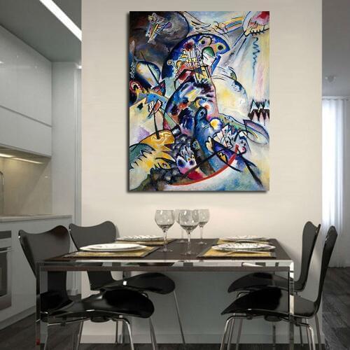 Wassily Kandinsky Wall Pictures For Living Room Canvas Art Home Decor Modern No Frame Oil Painting