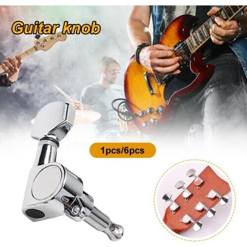 1set/1pcs Guitar Tuning Pegs Key Tuner Machine Head Guitar String Tuning Pegs Machine Head Tuners Violao Accessories Sealed Peg