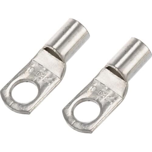 10 Copper Tube 25Mm x 8Mm Lug Battery Starter Cable Welding Crimp Terminal Ring