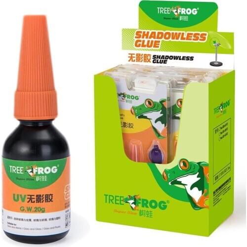 100% Genuine 20ml K-303 Uv Glue for Pmma Acrylic Adhesive Bonding Transparent Plastic Pvc Abs Metal