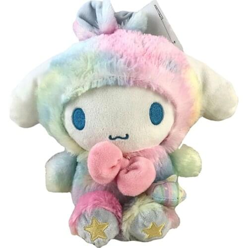 20Cm Kawaii Sanrio rainbow Cute Plush Stuffed Anime Doll Birthday Gifts Toys for Children