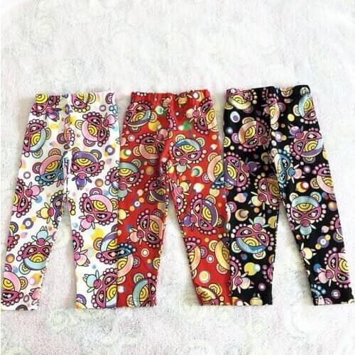 2020 Autumn Girl Boys Pants Enfant Fille Kid Bloomers Children Panties Pattern Color Ball Pacifier Trousers B