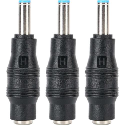 3pcs Power Adapter Connector 5.5x2.1mm Female to 4.5x3.0 Male Charger Plug for HP Laptop small and portable