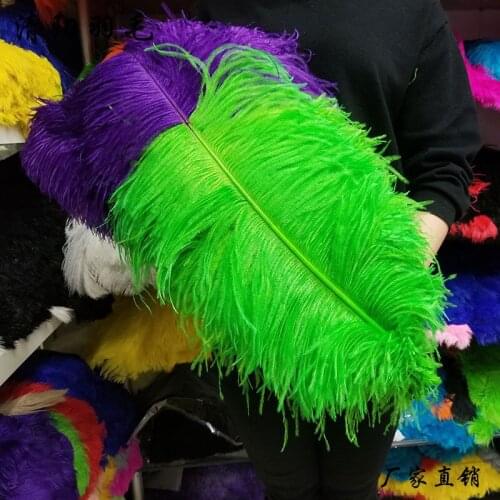 Promotion 50pcs/lot High Quality Ostrich Feather 60-65cm/24-26inches Craft Diy Wedding Home Feathers for Crafts Plumes