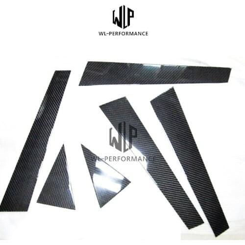 A4 High Quality Carbon Fiber Window B Pillars C Pillars Decorative Car Styling Trim For Audi A4L B8 B9 2013-UP