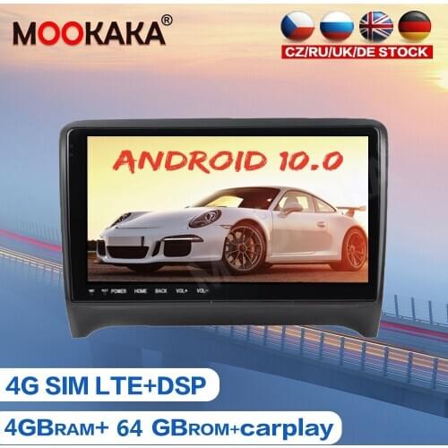 DSP Carplay Android 10.0 6G+128GB Car Multimedia DVD Player For AUDI TT 2008 - 2014 Audio Radio stereo GPS Navigation Head Unit