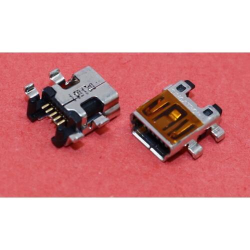 ChengHaoRan 1 Piece 5pin Mini USB Jack Connector Socket Port for Mobile phone Sink type,MI-036