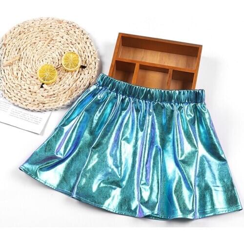 Children Skirts Girls Shiny Skirts 2021 New Children Spring And Summer Dance Skirts Girls Short Skirts Baby Clothes For Girls