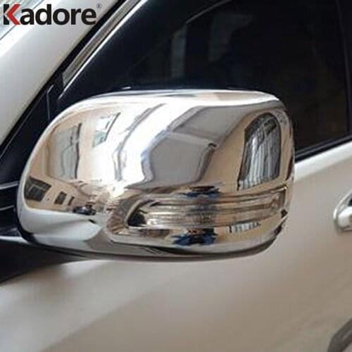 For Toyota 2700 FJ120 Fj120 Prado 2003-2005 2006 2007 2008 2009 Chrome Side Door Rearview Mirror Cover Trim Car Overlay Styling