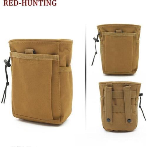 Hot Sale Tactical Military Airsoft Hunting Camo Molle Magazine Dump Drop Small Pouch Bag