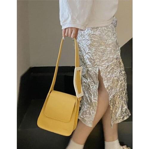 French Niche Ladies Bag 2021 New Handbag Simple One-shoulder Small Square Bag