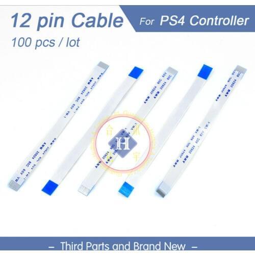 HOTHINK 100pcs/lot 12 pin Power Ribbon Flex Cable For PS4 Controller Charging PCB Board JDS-011 Repair Parts