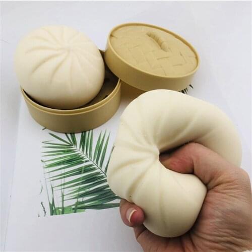 Simulation Big Bun Squeezing Toy Stuffed Steamed Bread Squeezing Toy Slow Rising Squeeze Stress Releif Toys for Kids Adults