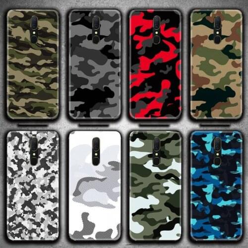 Camouflage Pattern Camo military Army Phone Case For Oppo A5 A9 2020 Reno2 z Renoace 3pro A73S A71 F11