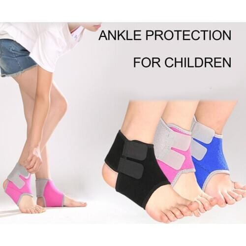 2Pcs Outdoor Basketball Children Kids Ankle Guard Against Sprain OK Cloth Supports Sport Safety Breathable Braces Protectors