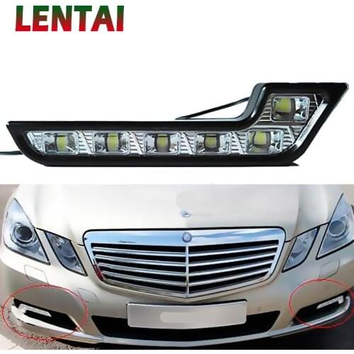 LENTAI 1Set Car LED DRL Lights 12V L Styling Fog Lamp For Mercedes Benz W203 W204 W211 Subaru Forester Impreza XV Audi A4 B8 A6