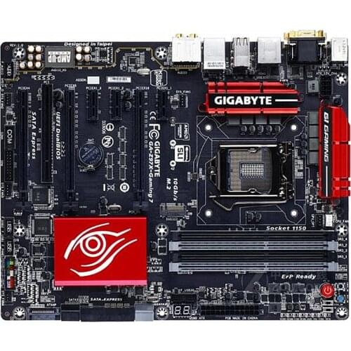 For Gigabyte GA-Z97X-Gaming 7 Original Used Desktop Motherboard Z97X-Gaming 7 Z97 LGA 1150 i3 i5 i7 DDR3 32G ATXGigabyte GA-Z97X