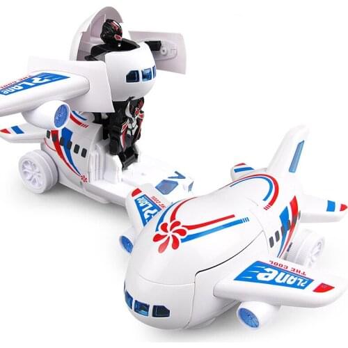Electric Transformation Robot Car Aircraft Model Universal Automatic Deformation Toy Boy Gift