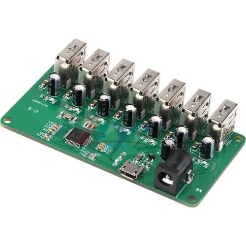 DC 5V 2A USB 2.0 HUB Module 1 to 7 Port Hub USB Expansion Module