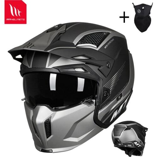 MT Motocross Helmet Personality Modular Removable Chin Motorcycle Helmets High Quality Off Road Cascos Moto DOT ECE Approved