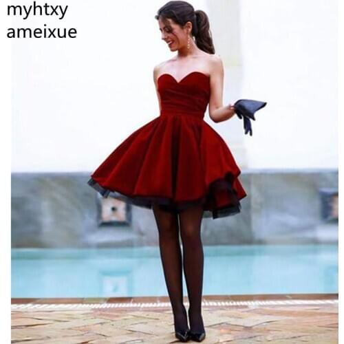 Женские вечерние платья выше колена Myhtxyameixue China At AliExpress