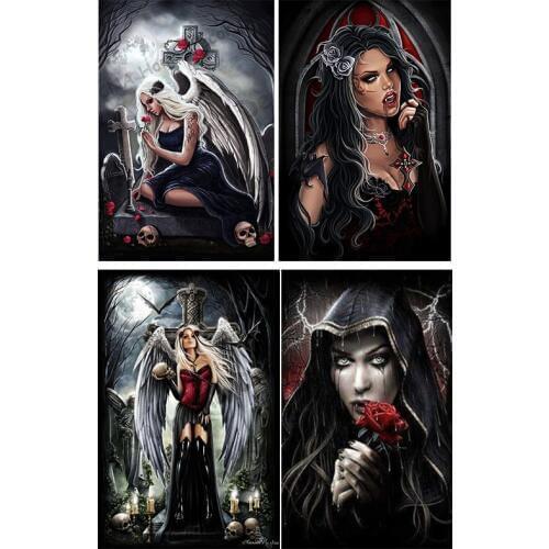 5D Diy Embroidery Diamond Painting Anime Photos Drill Resin Ribbon Mosaic full 3D Cross Stitch Kit sticker room decorations