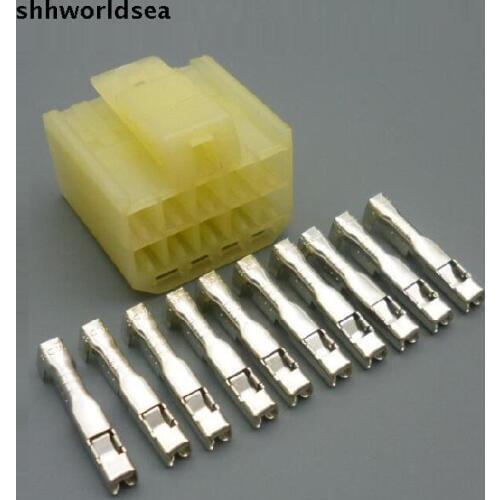 Shhworldsea 5/30/100sets kit 2.3mm 10p 10way series(090) F pressure wire connectors 6090-1220