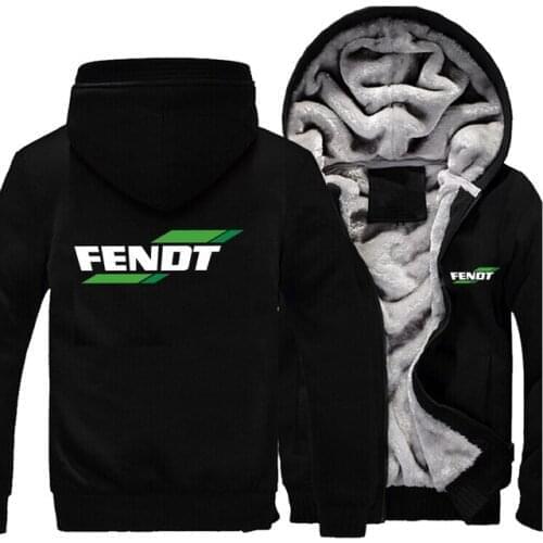 New Winter Mens Fendt Jacket Casual Fashion Long Sleeve Zipper Hooded Plush Warm Sport Coat European Size S-5XL