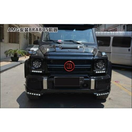 Applicable to Benz Mercedes G500g55 G63 G65 G350 Refitting Babos with Light G-class Front Lip Chin