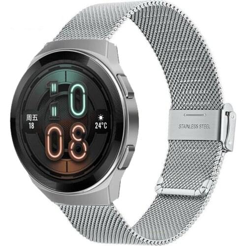 For Huawei Watch GT 2E Strap Milanese Bracelet Stainless Steel 22mm Watch Band gt2e 46mm Replacement WristBand