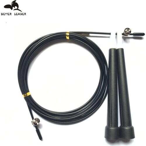 Jump Rope Tangle-Free with Ball Bearings Rapid Speed Skipping Rope Cable Adjustable Jumping Ropes for Men Women and Kids