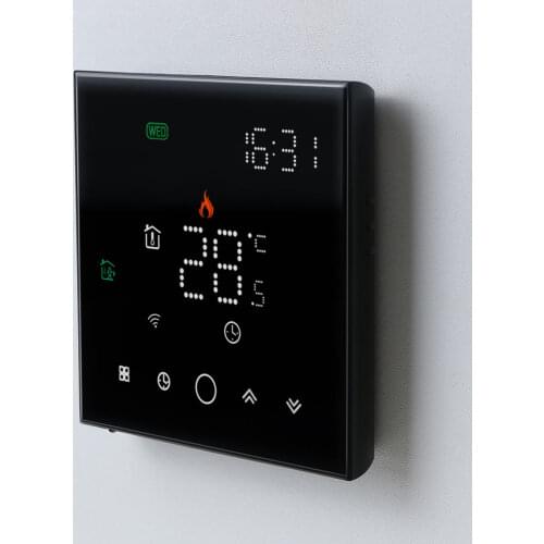 WiFi Thermostat 16A 5A Smart Touch Warm Floor Temperature Controller Electric Floor Heating Gas Boiler Tuya APP Remote Control