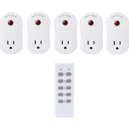 433mhz Wireless Remote Control smart Socket wall Programmable Electrical US Plug Outlet Switch 120V