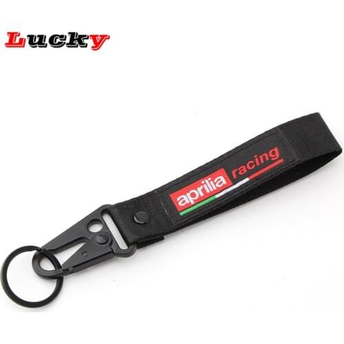 High Quality For Aprilia GPR RSV4 RS125 RS250 Universal Key Chain Ring New Motorcycle Double-Sided Embroidered Keyring Keychain