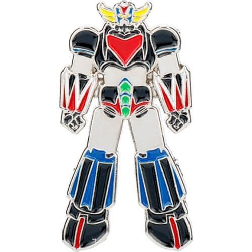 Japanese Anime Mazinger Z UFO Robo Grendizer Enamel Metal Brooches Pins For Men Women