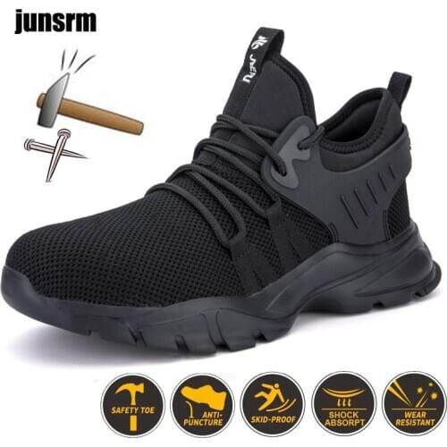 Safety shoes steel toe breathable work boots anti-puncture protection toe sports and leisure mens large size insulation wear