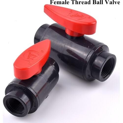 1PC 1/2"~4" Female Thread Ball Valve Garden DIY Irrigation System Aquarium Fish Tank Connector PVC Pipe Adapter Fittings