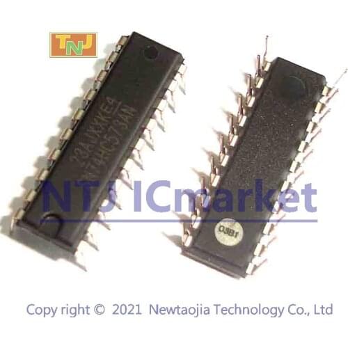 10 PCS SN74HC573AN DIP-20 74HC573N 74HC573 Octal Transparent D-Type Latches With 3-State Outputs 20-PDIP Chip IC