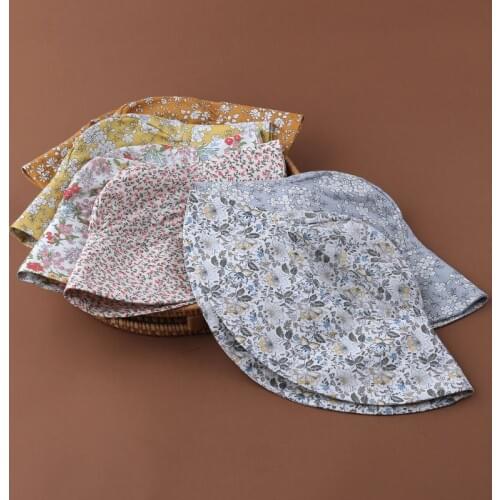 2021 Baby Sun Hat Boys Cap Children Panama Beach Girls Bucket Hats UV Protection GXMB