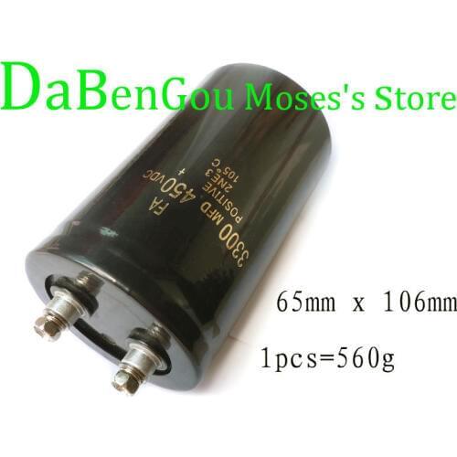 450v 3300uf Electrolytic Capacitor Radial Capacitance 65x105mm (1pcs)