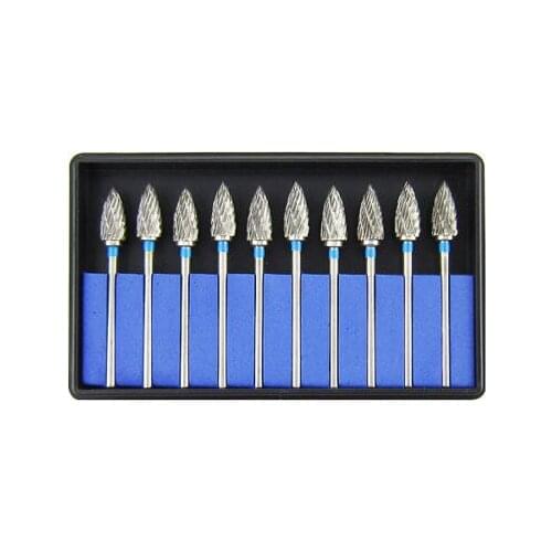 5Boxes 10pcs/pack Dental Tungsten Steel Nitrate Carbide Burs Drills Dentistry G06