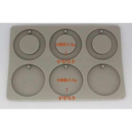 6 continuous silica gel mold DIY mechanism molded fumigation plaster hanging piece wax brand crystal gel drop mold S