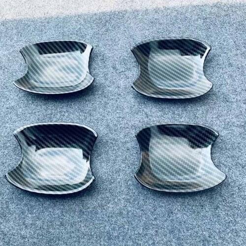 For 2021 Toyota Highlander Accessories Door Handle Bowl Cover Outer Door Bowl Sticker Side Door Bowl Protector ABS Car Styling